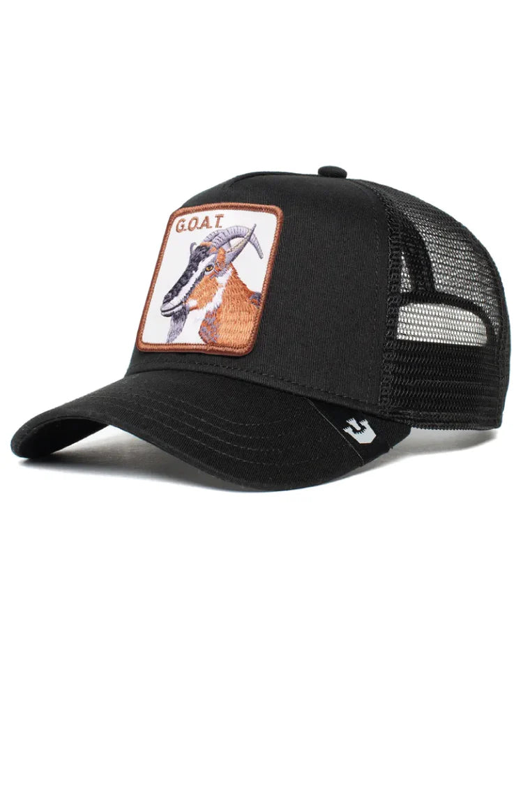 Goorin Bros The Goat {G.O.A.T.} Trucker Hat (Black)