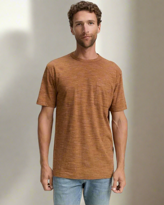 Cameron Short Sleeve Pocket Tee (Rust)