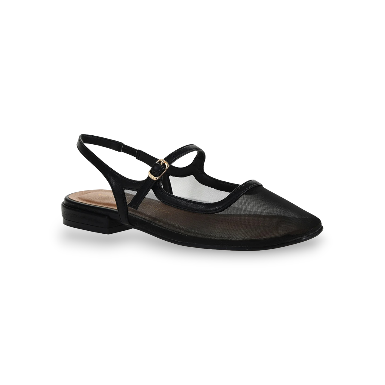 Vila Slingback Flat (Black)
