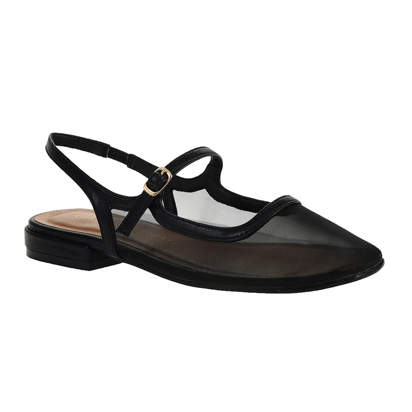 Vila Slingback Flat (Black)
