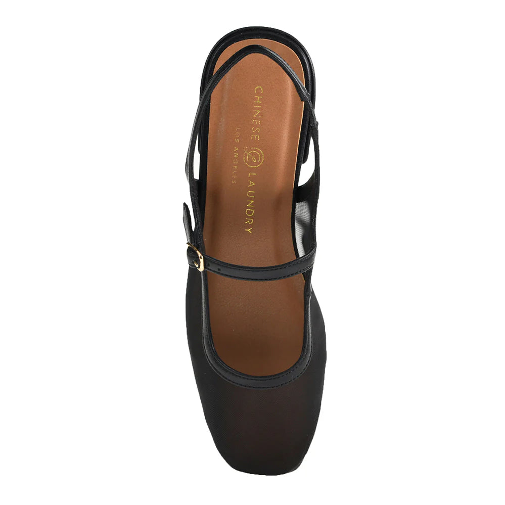 Vila Slingback Flat (Black)