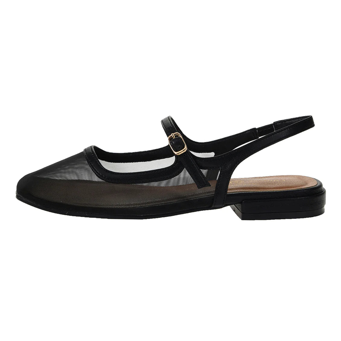 Vila Slingback Flat (Black)