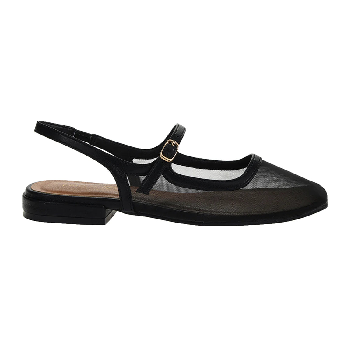 Vila Slingback Flat (Black)