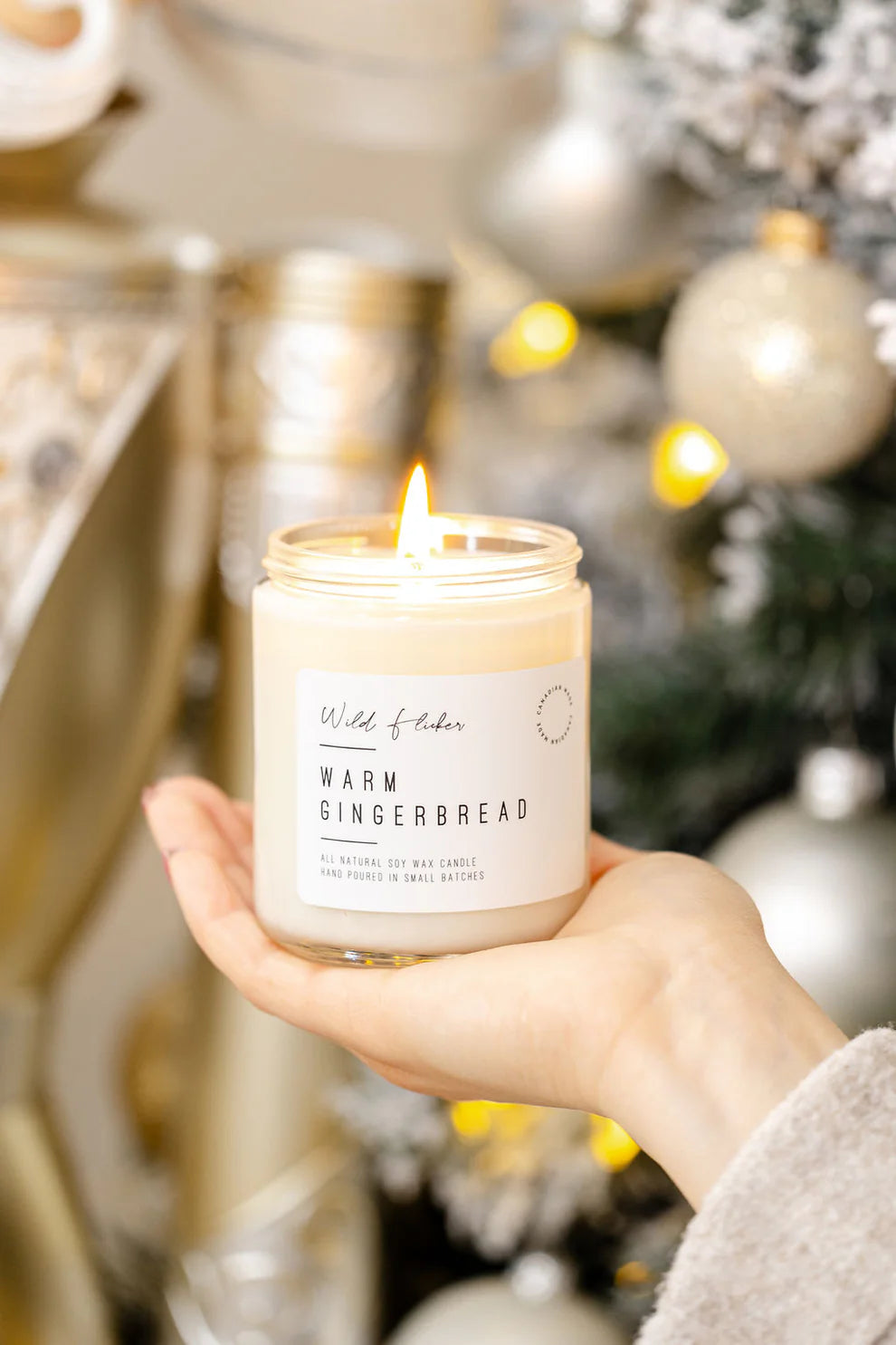 Warm Gingerbread Double Wick Candle