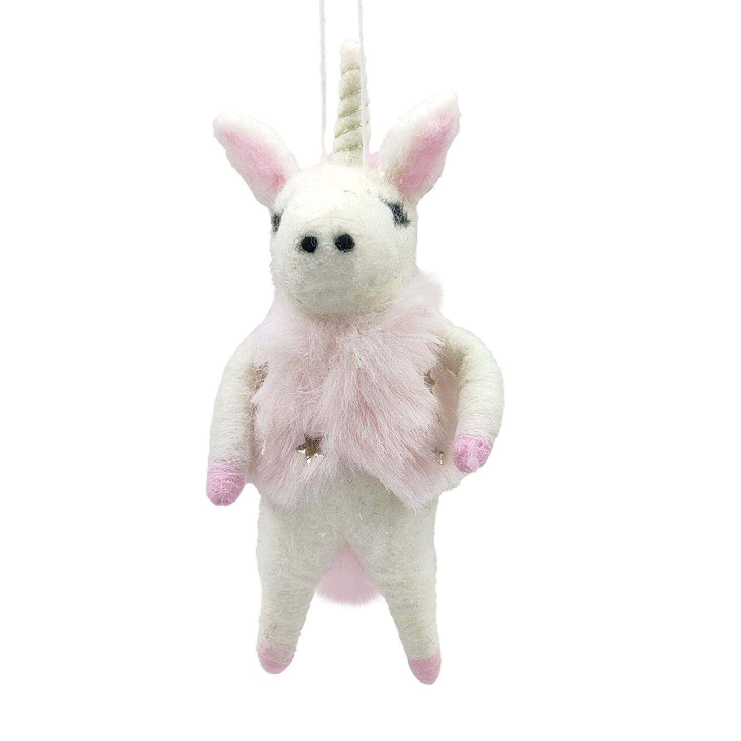 Wool Unicorn - Pink Vest Princess