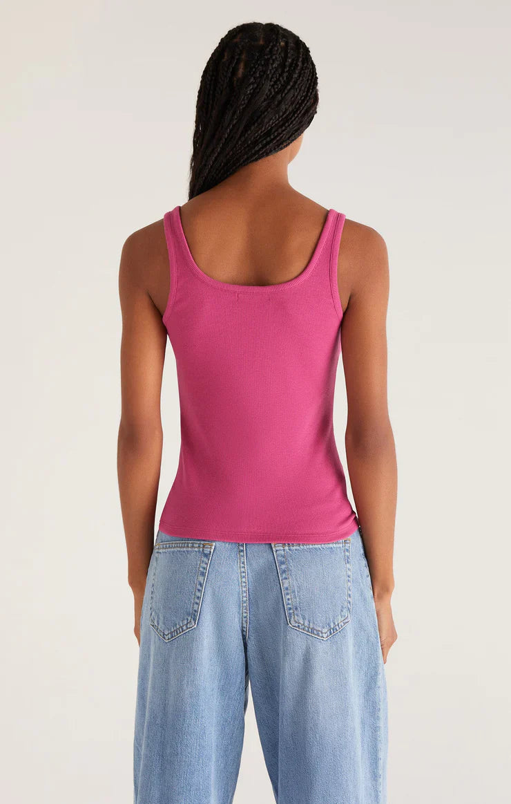 Audrey Ribbed Tank (Sweet Plum)