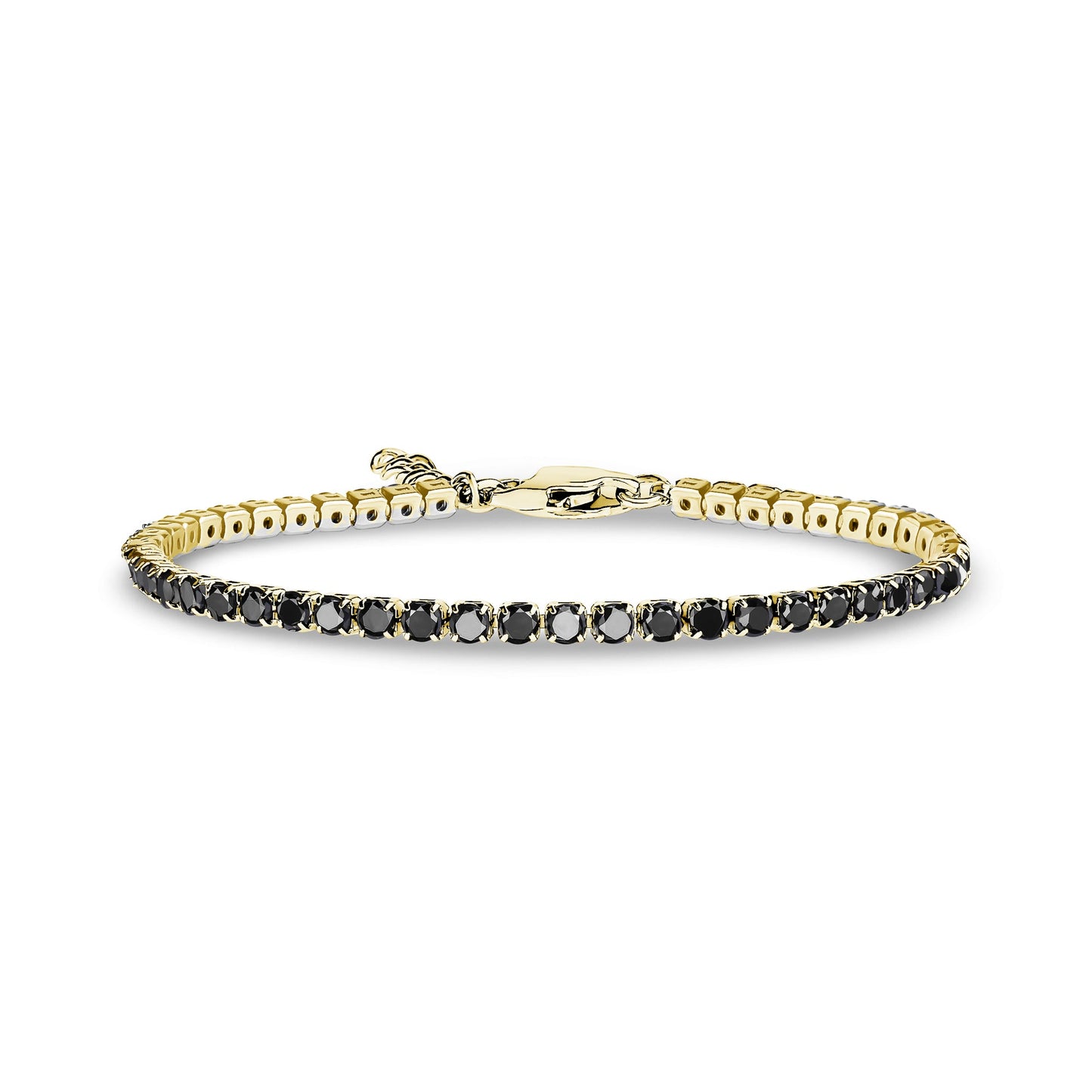 Stackable Spark Tennis Bracelet (Gold / Black)