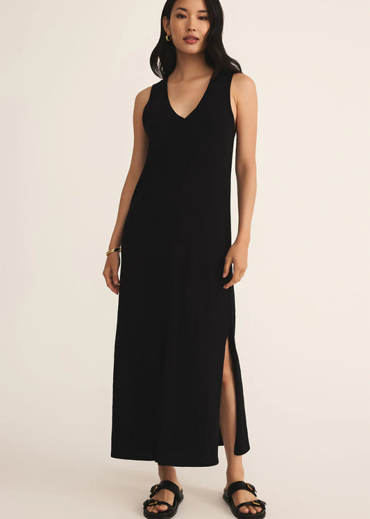 Palisades Midi Dress (Black)