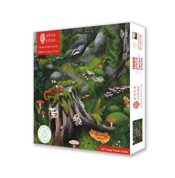 Sustainable Puzzle | Anna Stead Deep in the Forest (1000 Pieces)