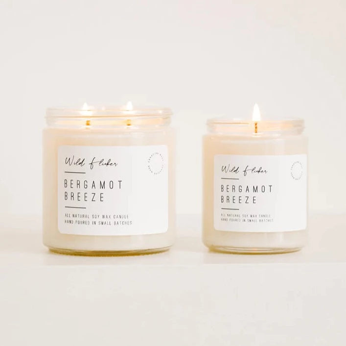 Bergamont Breeze Double Wick Candle