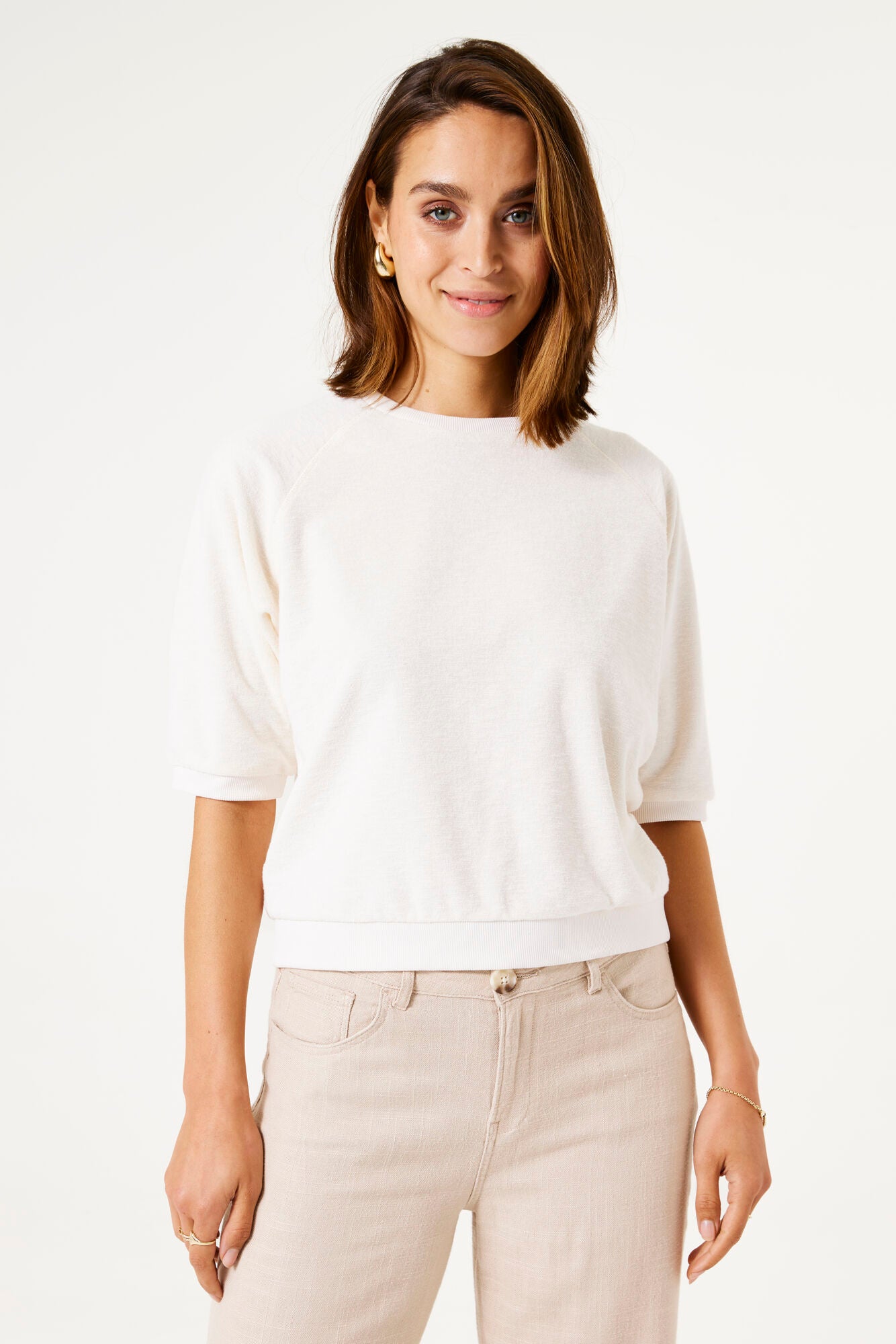 Pamela Sweater Shirt (Off White)