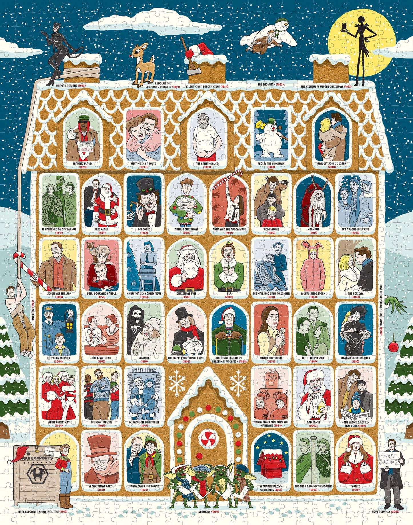 50 Must-Watch Christmas Movies Bucket List 1000-Piece Puzzle