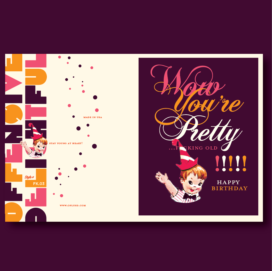 PRETTY FING OLD!!! birthday card