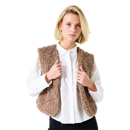 Beata Vest (Taupe)