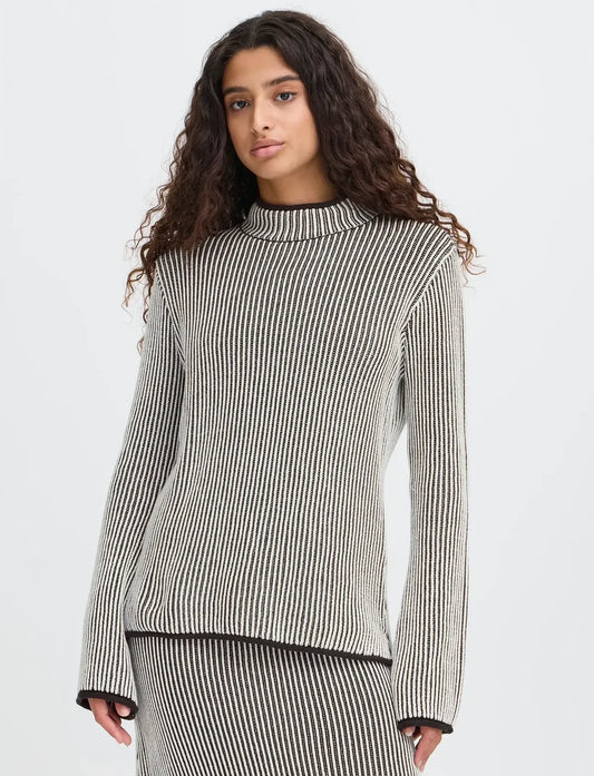 Ihdanuta Striped Sweater (Black)