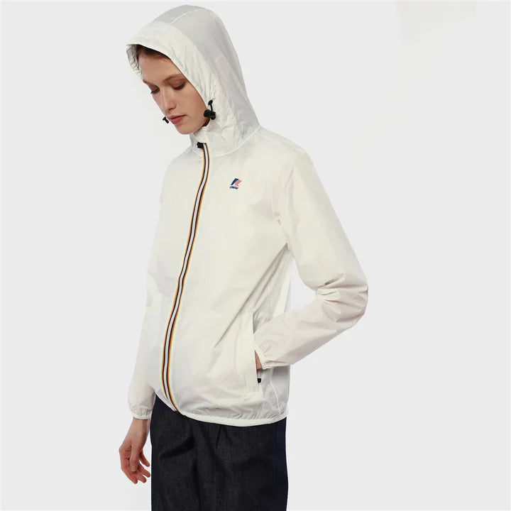 Claude Packable Unisex Rain Jacket (White)