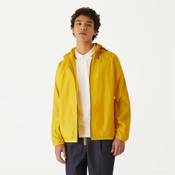 Claude Packable Unisex Rain Jacket (Dark Yellow)