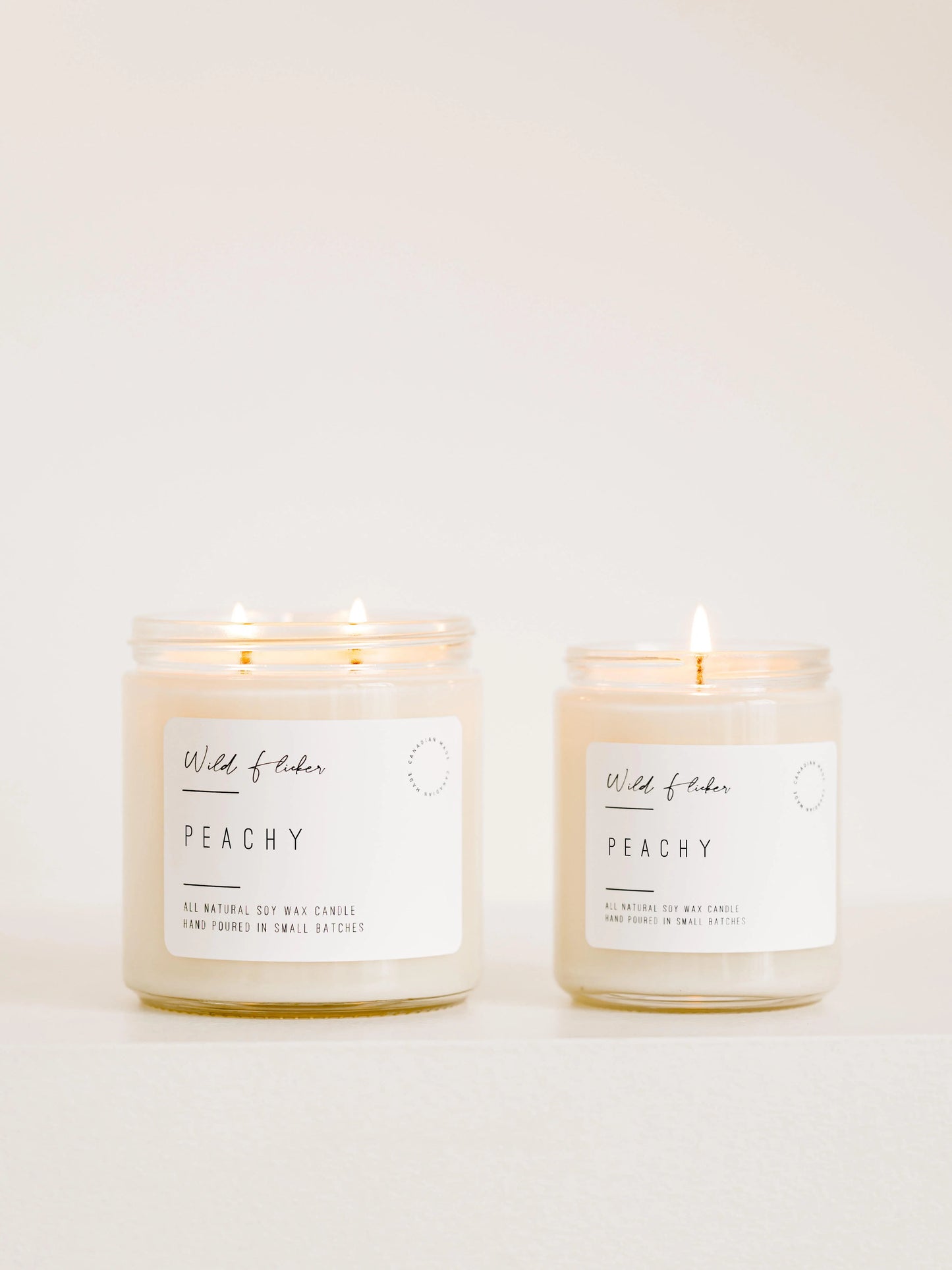 Peachy Double Wick Candle