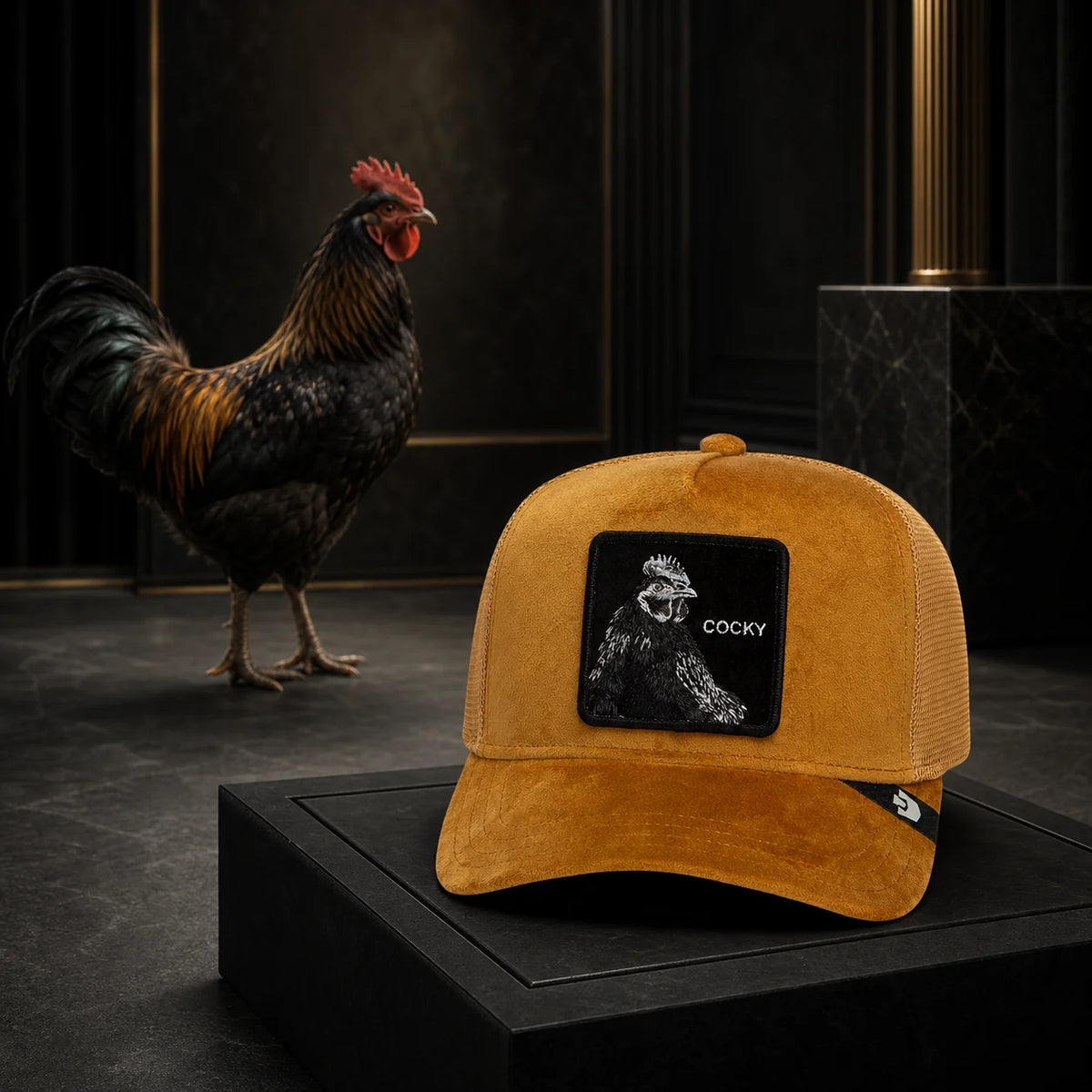 Velour Cocky Trucker