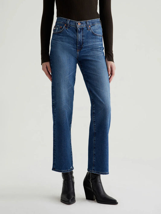 AG Brinley Mid Rise Straight Jean (15 years Prague)