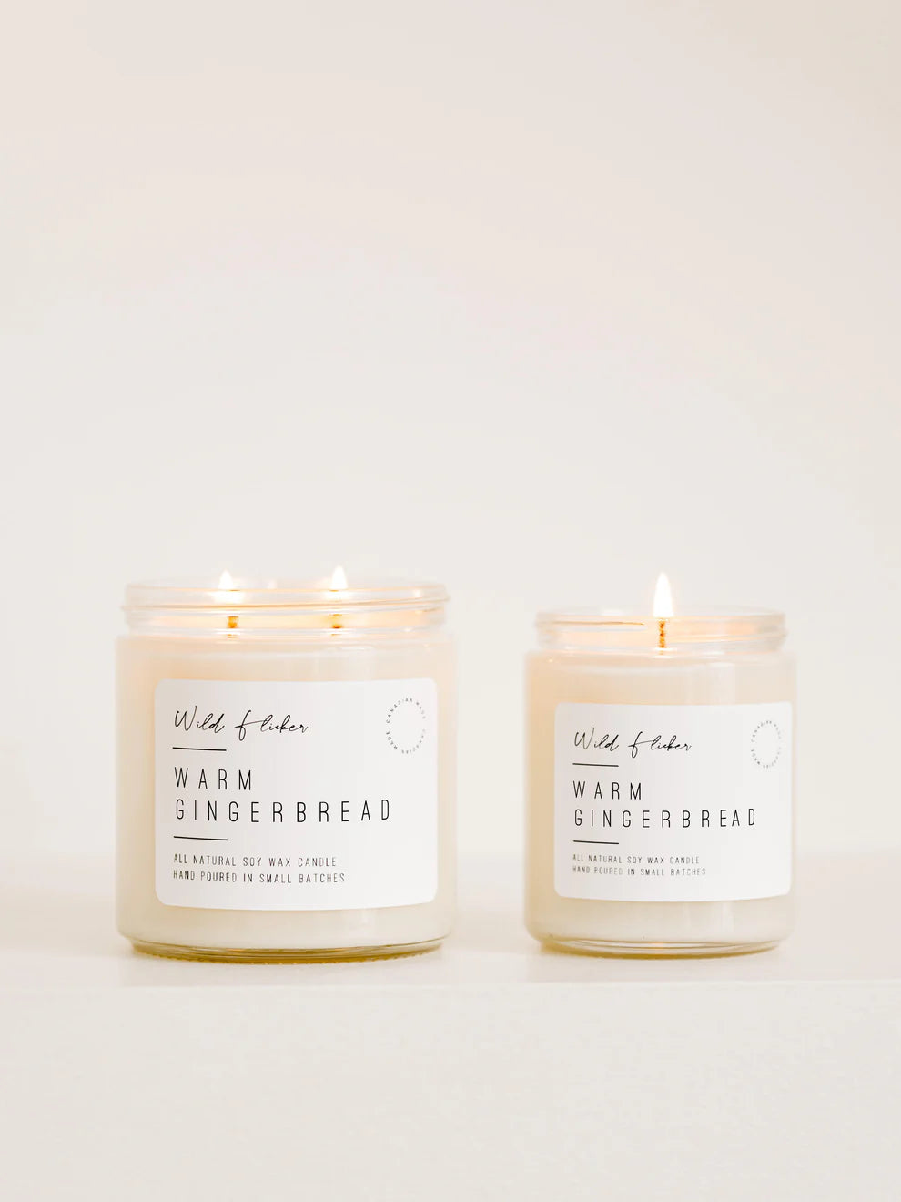 Warm Gingerbread Double Wick Candle