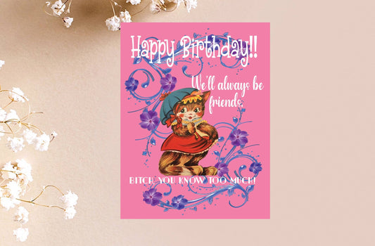 Always Be Friends Birthday Card
