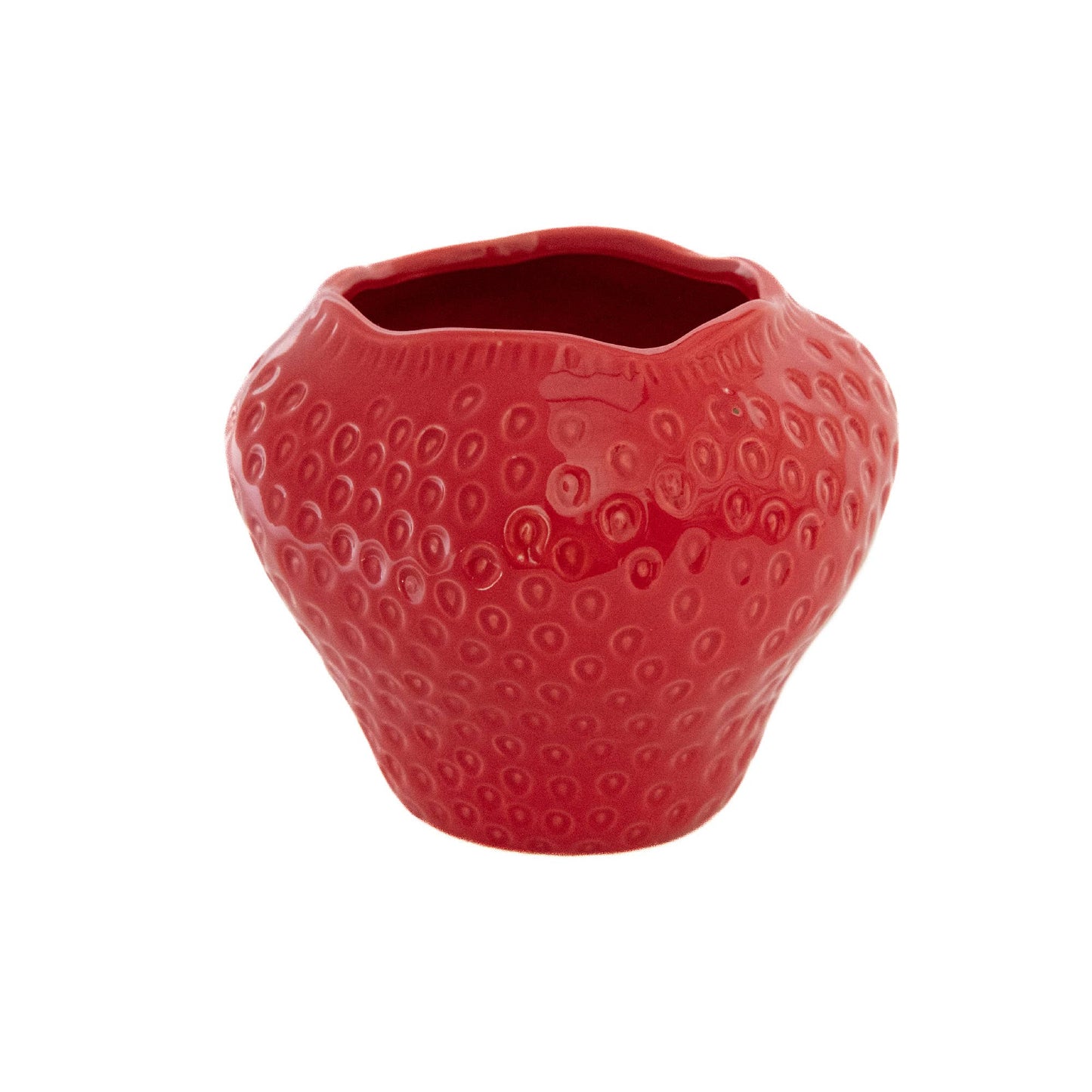 Strawberry Ceramic Planter: Large