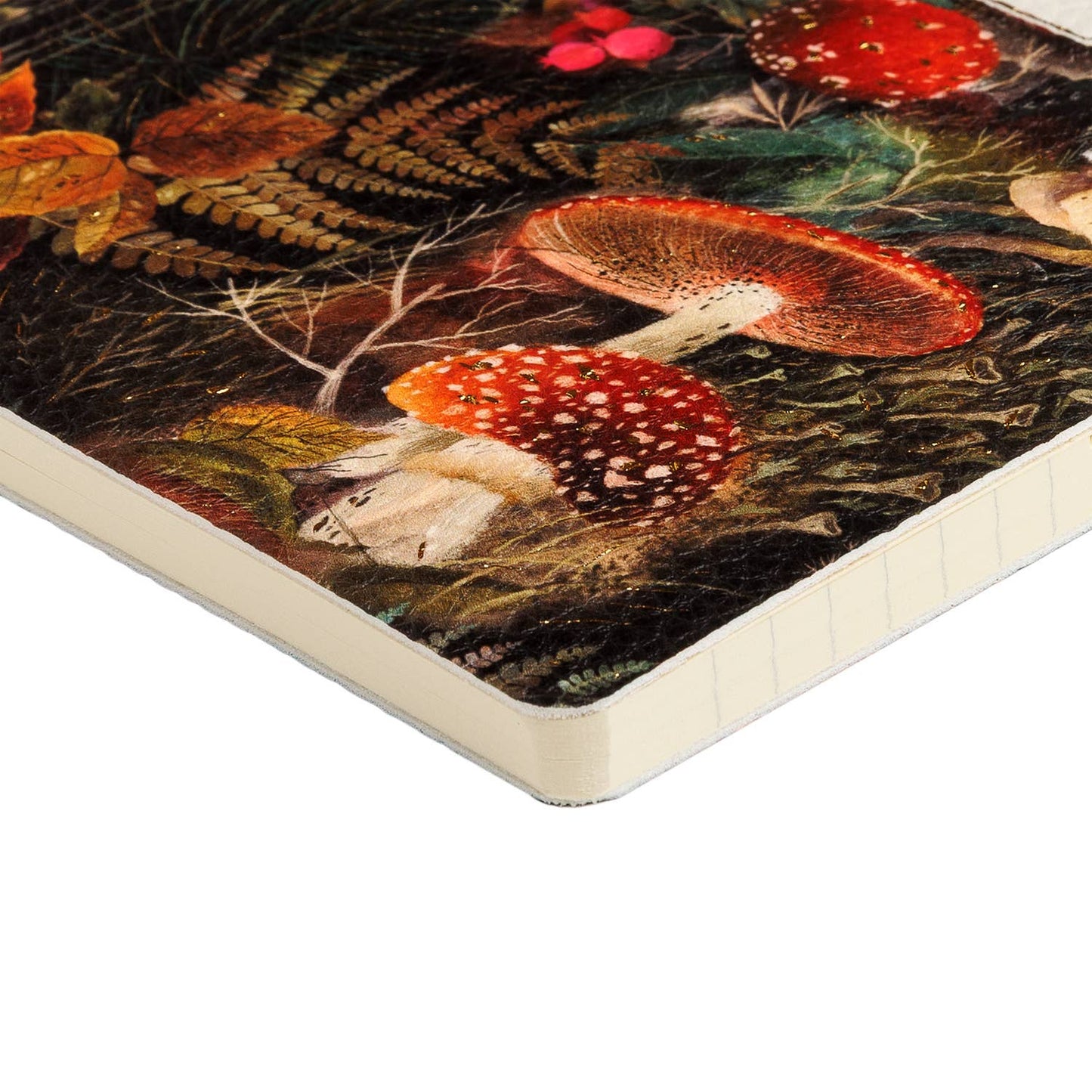 Vegan Leather A5 Notebook -Forest Mushrooms