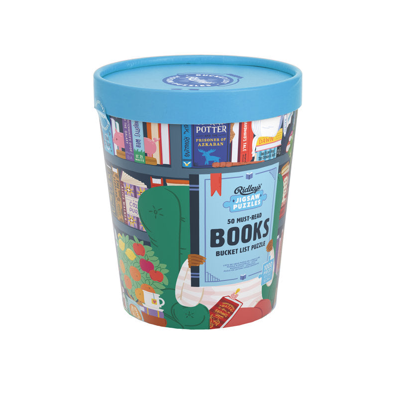 50 Must-Read Books Bucket List 1000-Piece Puzzle