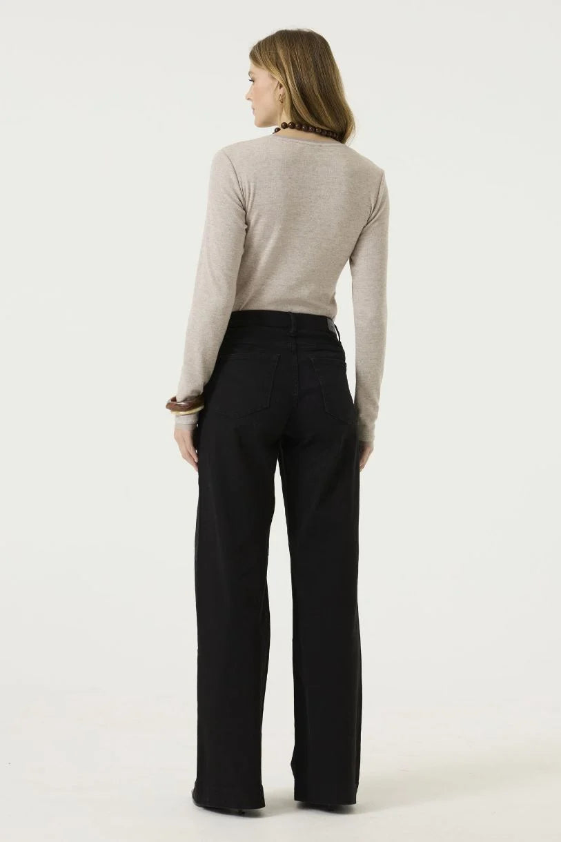 Amber Long Sleeve Tee (Oatmeal)