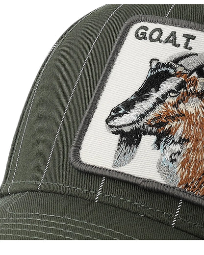 Pinstripe Goat Trucker