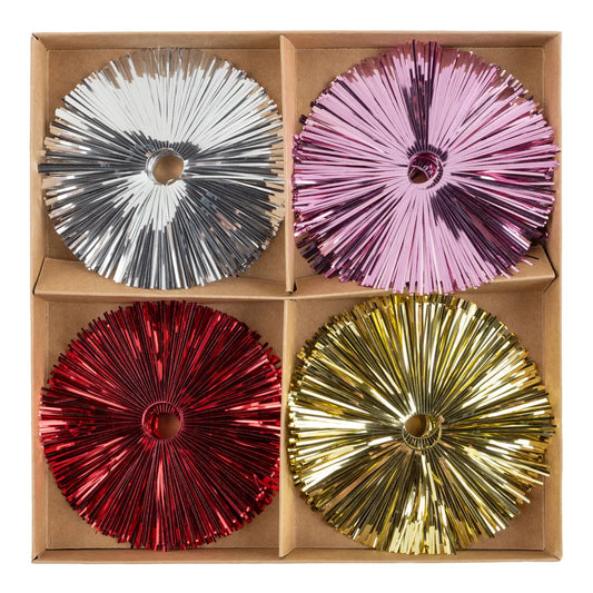 Metallic Starburst Christmas Light Reflectors (Set of 20)