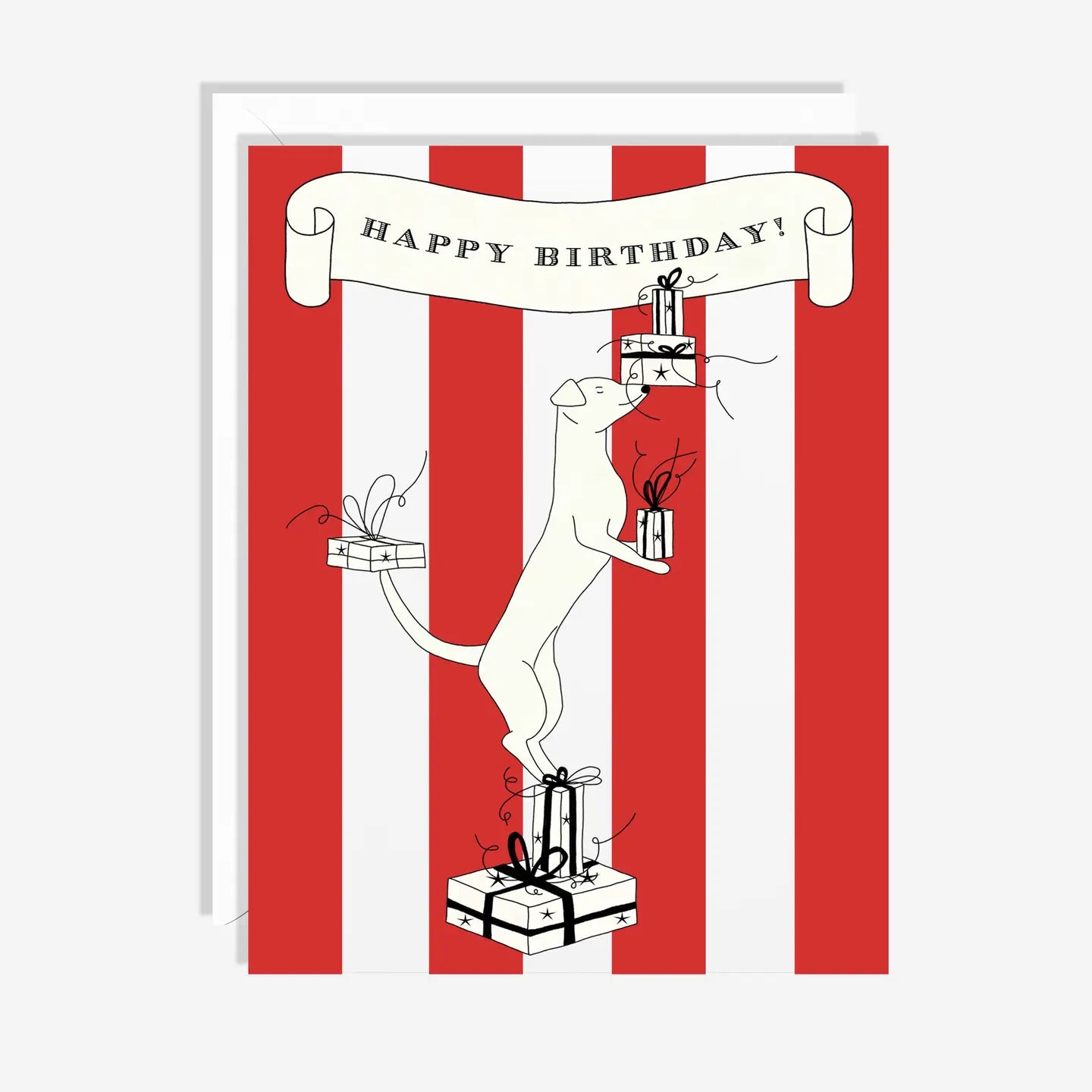 Luna the Circus Dog Birthday Card
