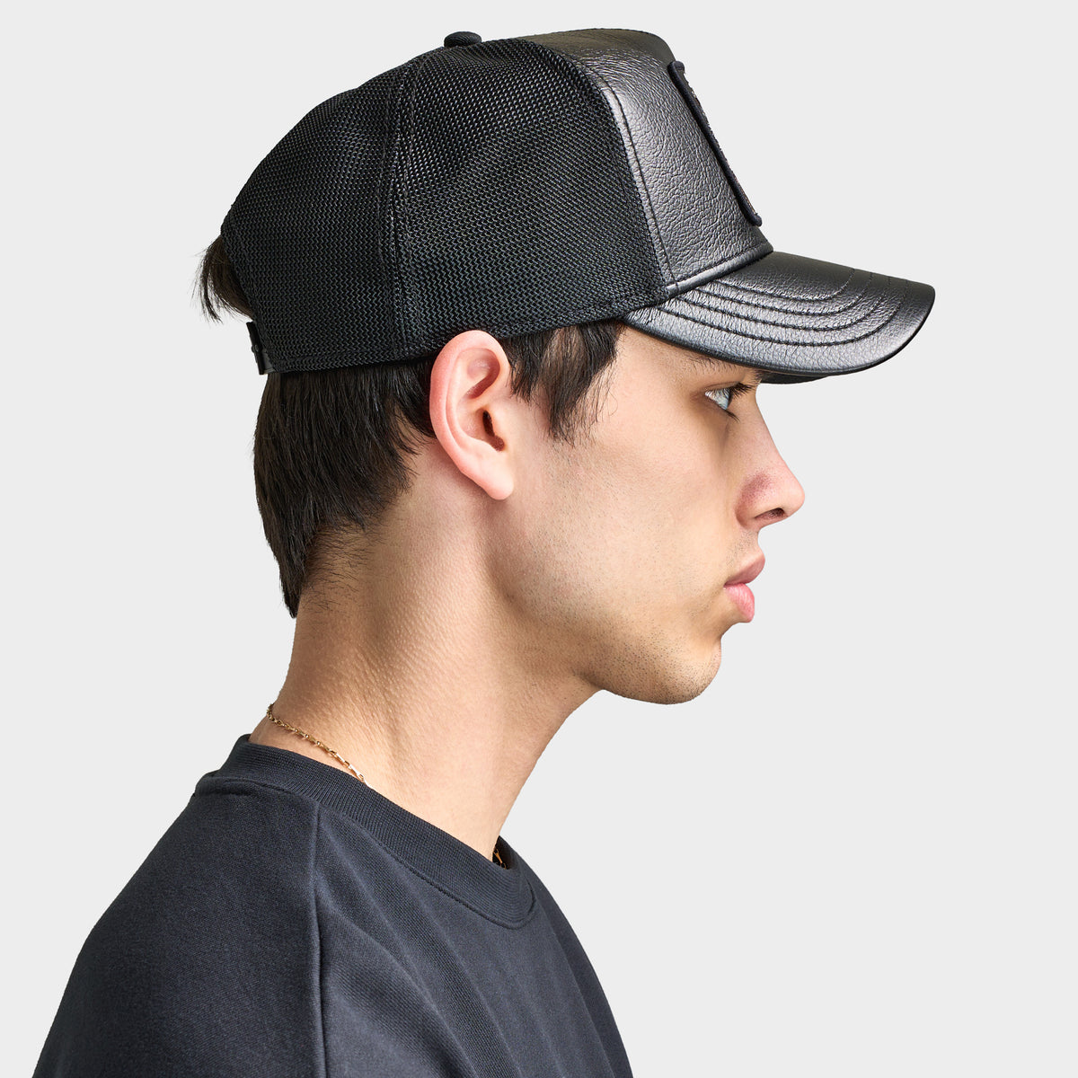 Faux Leather Panther Trucker (Void) view 4