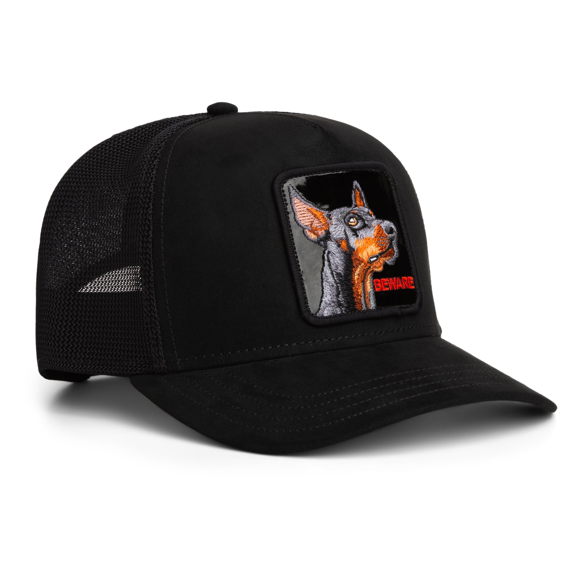 Black Out Doberman Trucker (Void) view 3