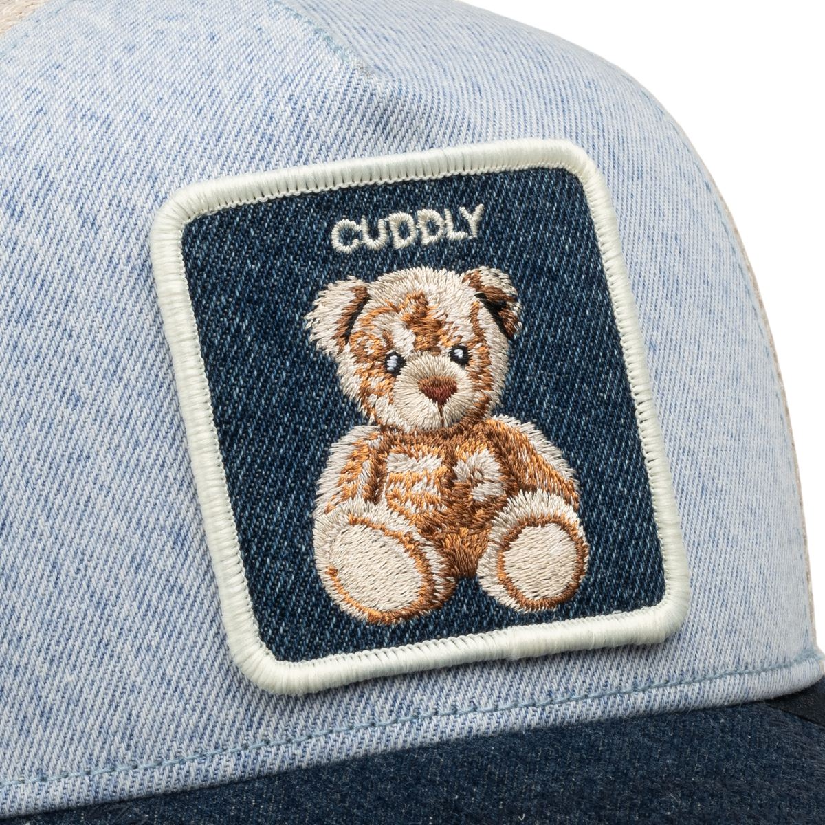 Goorin Bros Denim Cuddly (Light Denim) - detail view