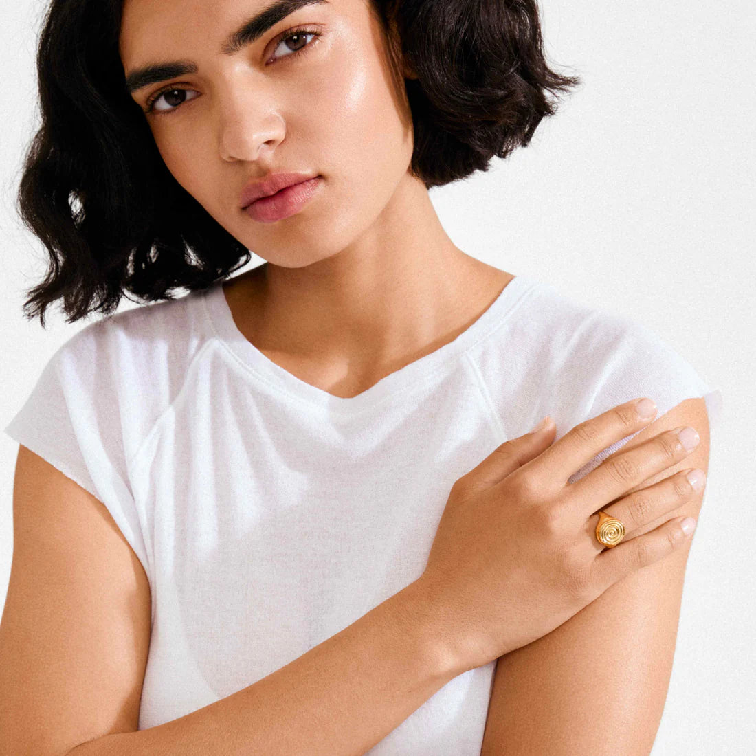 Air Recycled Spiral Chunky Ring (Gold)