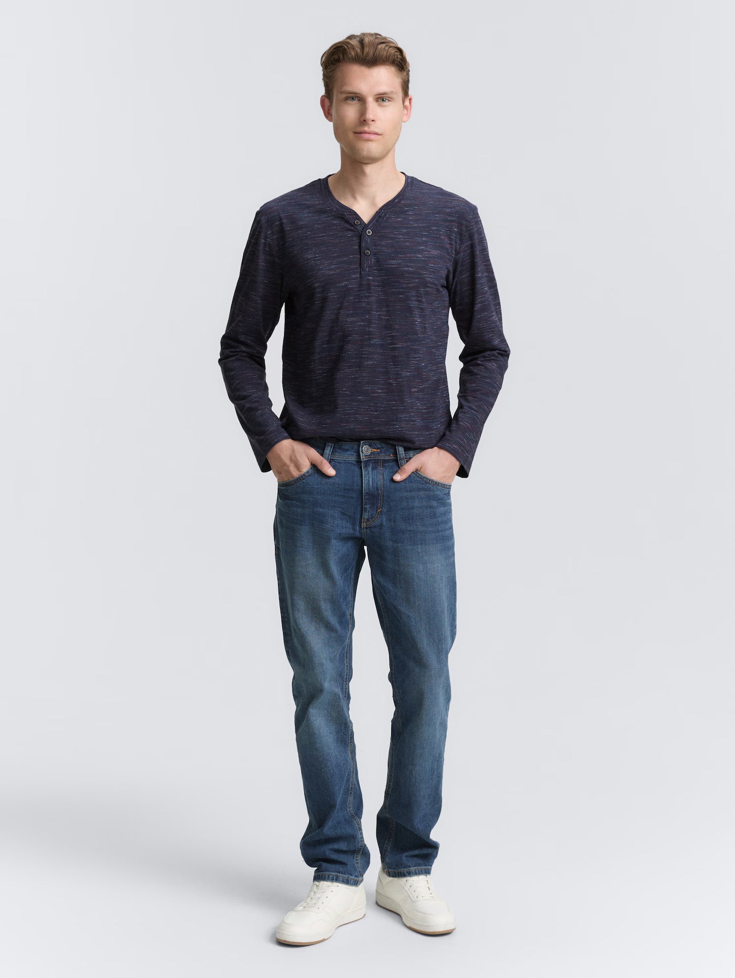 Patrice Long Sleeve Shirt (Spacedye Navy)