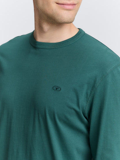 Geoff Long Sleeve Crewneck Shirt (Teal)