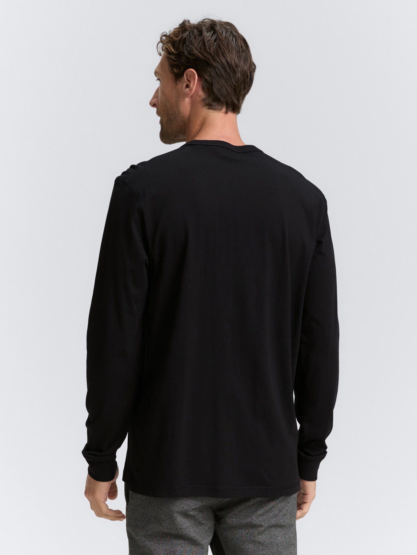 Geoff Long Sleeve Crewneck Shirt (Black)
