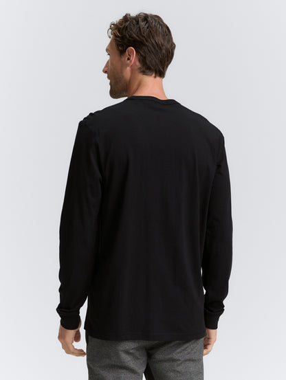 Geoff Long Sleeve Crewneck Shirt (Black)