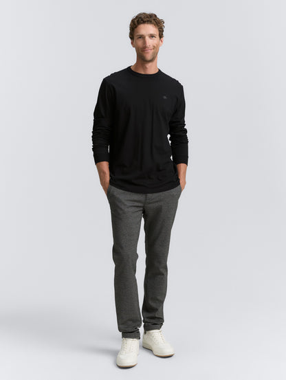 Geoff Long Sleeve Crewneck Shirt (Black)