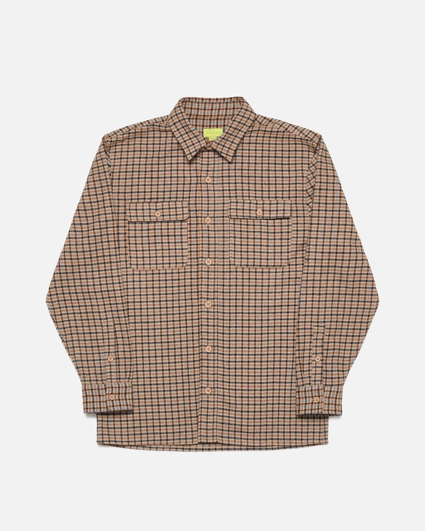 Hudson Long Sleeve Overshirt (Tan)