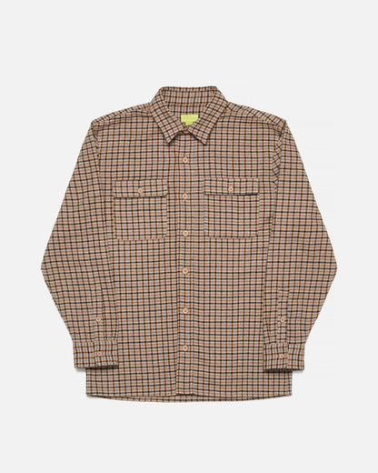Hudson Long Sleeve Overshirt (Tan)
