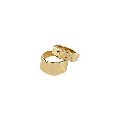 Ember Recycled Chunky 2-in-1 Ring Set (Gold)