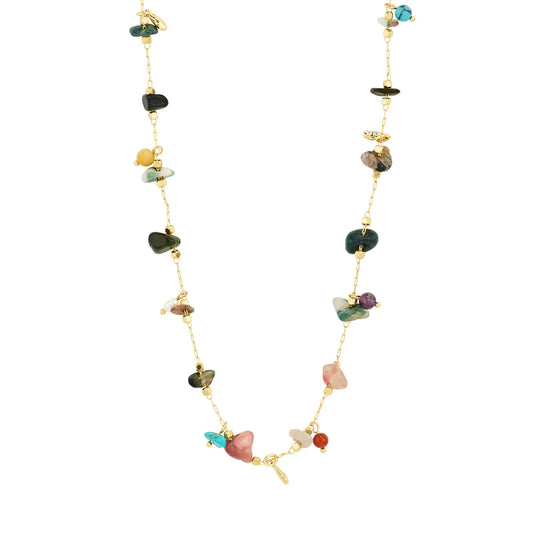 Here Necklace (Gold Multi)