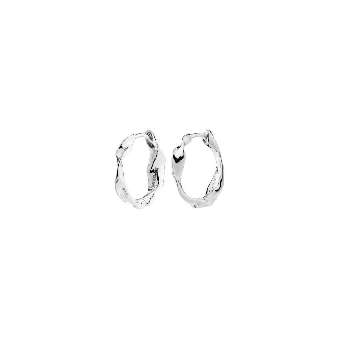 Here Hoop Earrings (Silver)