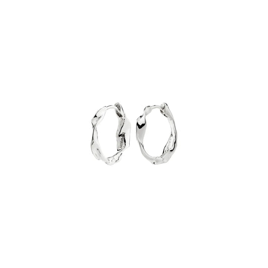 Here Hoop Earrings (Silver)