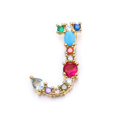 Gem Initial Necklaces (Multi)