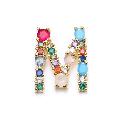 Gem Initial Necklaces (Multi)